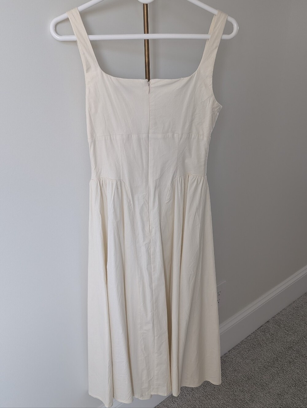 Wayf Cream Square-Neck Midi Sundress - Picture 8 of 8